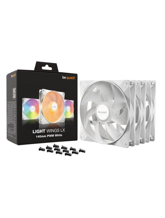 Be quiet! Light Wings LX 140mm PWM White Triple Pack
