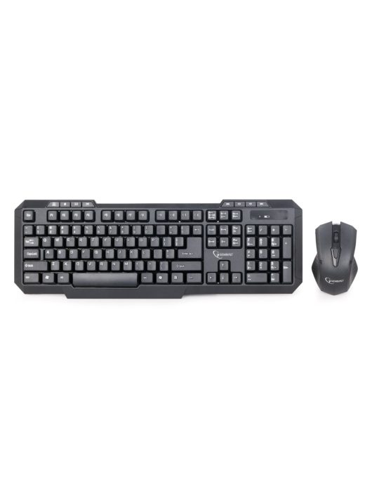 Gembird KBS-WM-02 Wireless Keyboard Combo Black US
