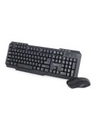 Gembird KBS-WM-02 Wireless Keyboard Combo Black US