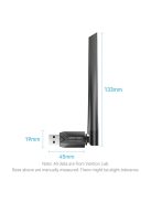 Vention KDTB0 AC650 USB Wi-Fi Dual Band Network Adapter With High Gain Antenna Black