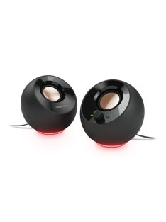   Creative Pebble SE 2.0 USB-C Powered PC Speakers with RGB Lighting Black