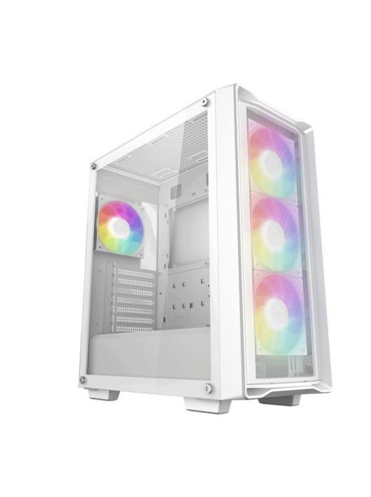 DeepCool CC560 MESH V2 Tempered Glass White