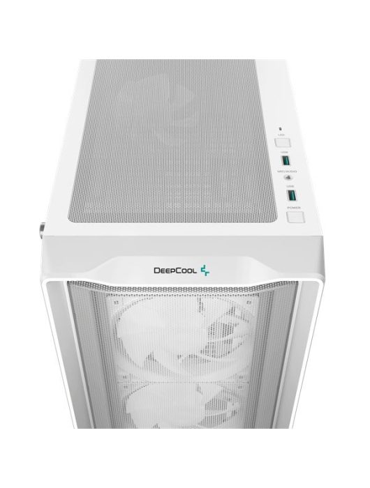 DeepCool CC560 MESH V2 Tempered Glass White