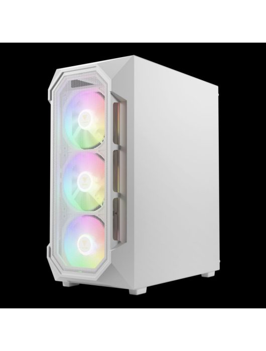 Gamdias Aura GC1 Elite WH ARGB Tempered Glass White