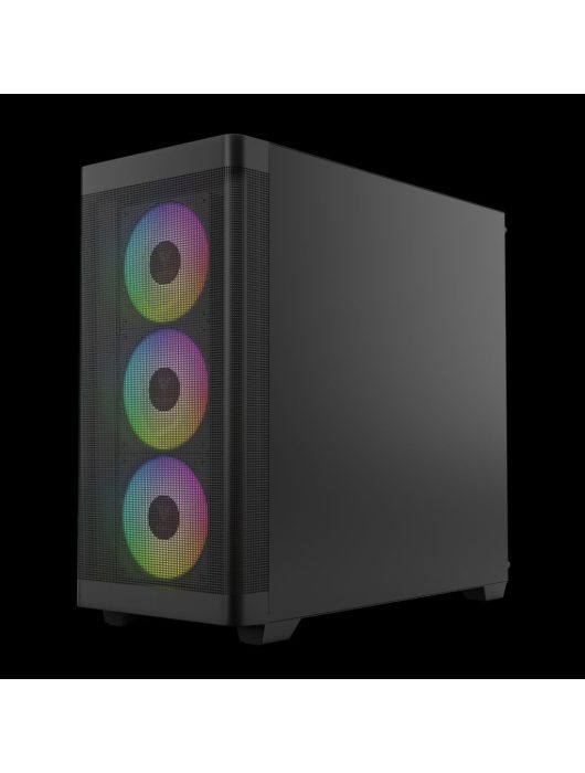 Gamdias Athena M3 Tempered Glass Black