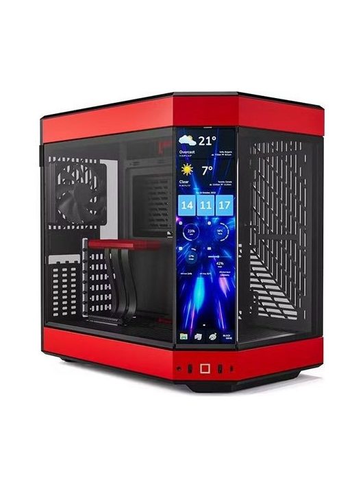 HYTE Y60 Tempered Glass Black Cherry + Y60 DIY LCD panel