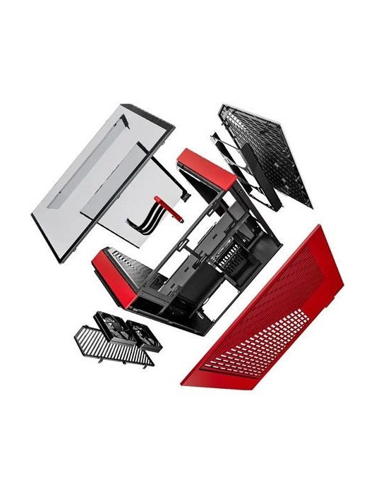 HYTE Y60 Tempered Glass Black Cherry + Y60 DIY LCD panel