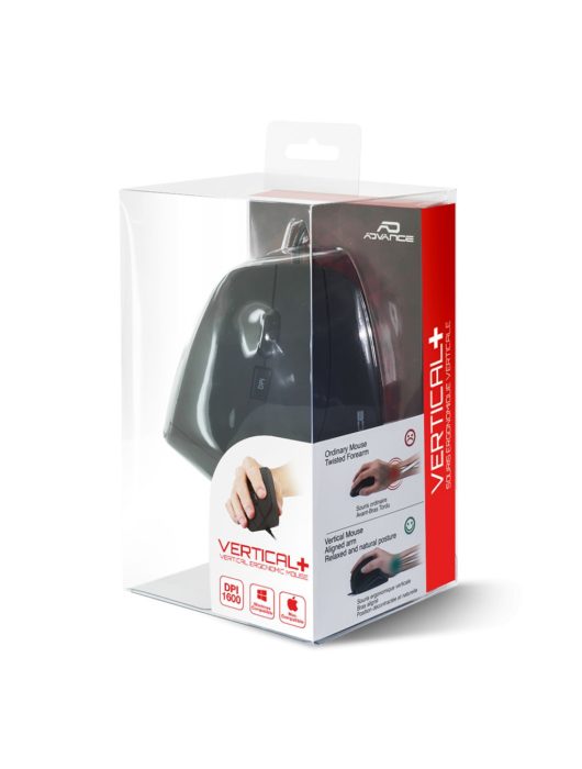 Advance Vertical Plus Mouse Black