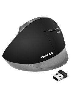 Advance Vertical Plus Wireless Mouse Black
