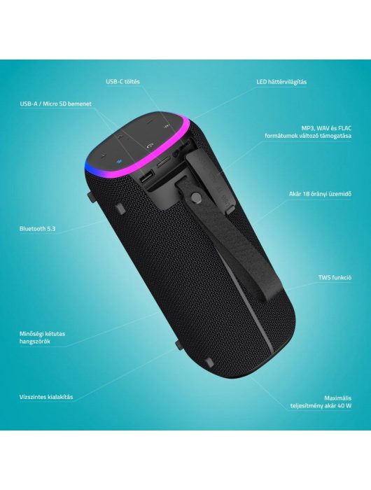 Lamax StarCube1 Bluetooth Speaker Black