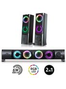 Advance Soundphonics 6W RMS RGB Speaker Black
