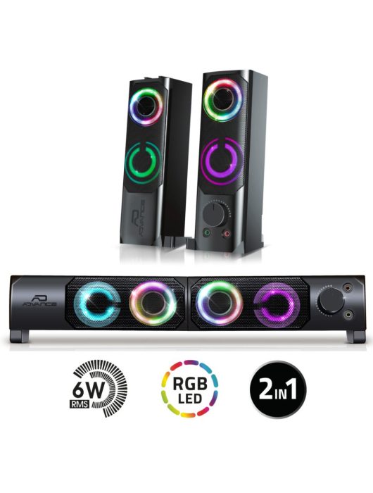 Advance Soundphonics 6W RMS RGB Speaker Black