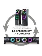 Advance Soundphonics 6W RMS RGB Speaker Black