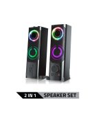 Advance Soundphonics 6W RMS RGB Speaker Black