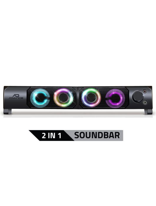 Advance Soundphonics 6W RMS RGB Speaker Black