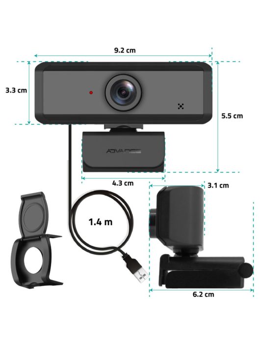 Advance WEB-HD105 Webkamera Black