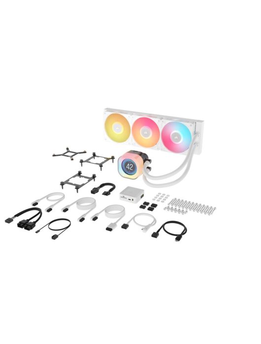 Corsair iCUE LINK TITAN 360 RX LCD Liquid CPU Cooler White