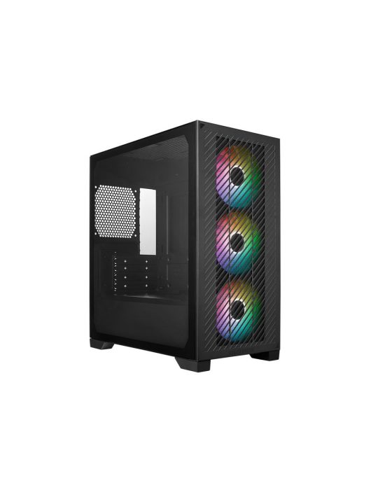 Cooler Master Elite 301 Tempered Glass Black