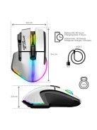 Spirit Of Gamer Pro-M5 RGB Arctic Wireless White