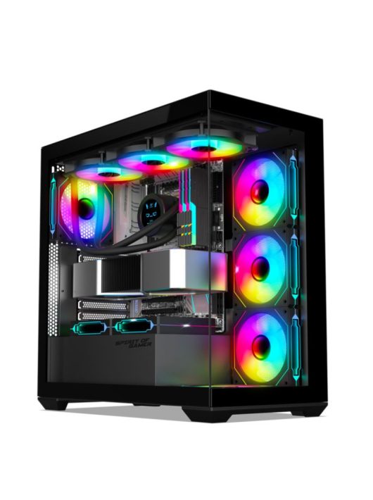 Spirit Of Gamer Spark RGB Tempered Glass Dark