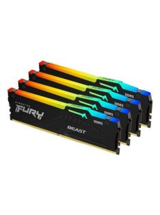 Kingston 128GB DDR5 5600MHz Kit(4x32GB) Fury Beast RGB Black