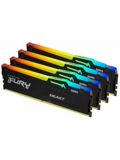 Kingston 128GB DDR5 5600MHz Kit(4x32GB) Fury Beast RGB Black