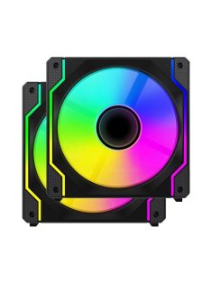 Ventaris VGCF120-2F Tempest RGB Fan 2-pack Black