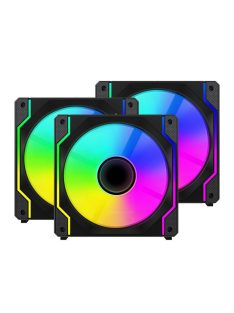 Ventaris VGCF120-3F Tempest RGB Fan 3-pack Black