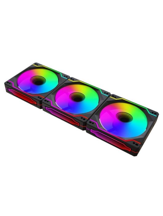 Ventaris VGCF120-3F Tempest RGB Fan 3-pack Black