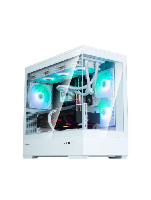 Zalman P30 V2 Tempered Glass White