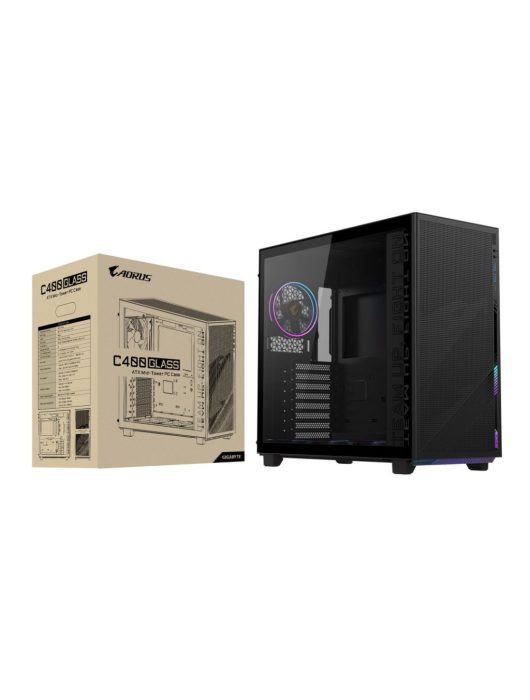 Gigabyte Aorus C400 Glass Tempered Glass Black