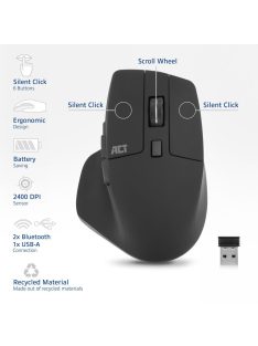 ACT AC5146 Wireless Bluetooth Mouse Black