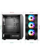Spirit Of Gamer Rogue 6 Tempered Glass Black
