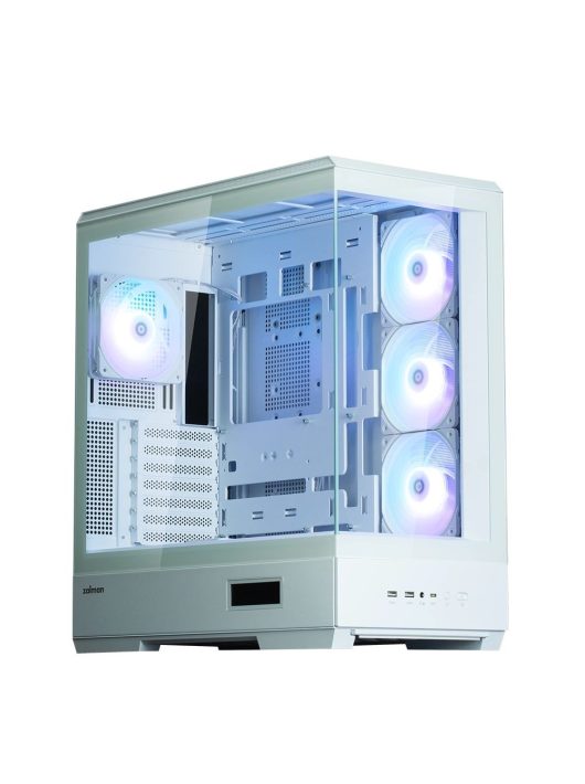Zalman P50 DS Tempered Glass White