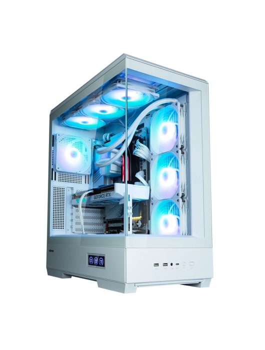 Zalman P50 DS Tempered Glass White