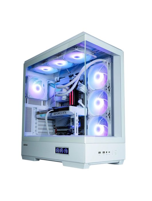 Zalman P50 DS Tempered Glass White