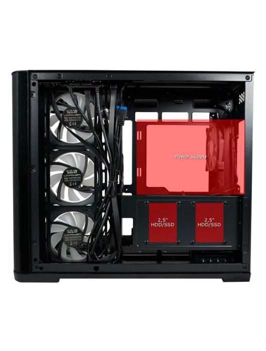 LC Power Gaming 8001B Tempered Glass Pro-Storm Dark