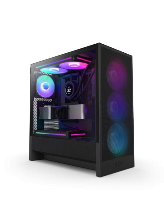 NZXT H5 Flow RGB (2024) Tempered Glass Black