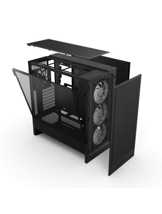 NZXT H5 Flow RGB (2024) Tempered Glass Black