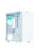 Zalman T4 Plus RGB Tempered Glass White