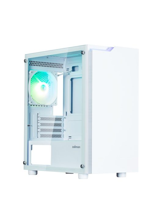 Zalman T4 Plus RGB Tempered Glass White