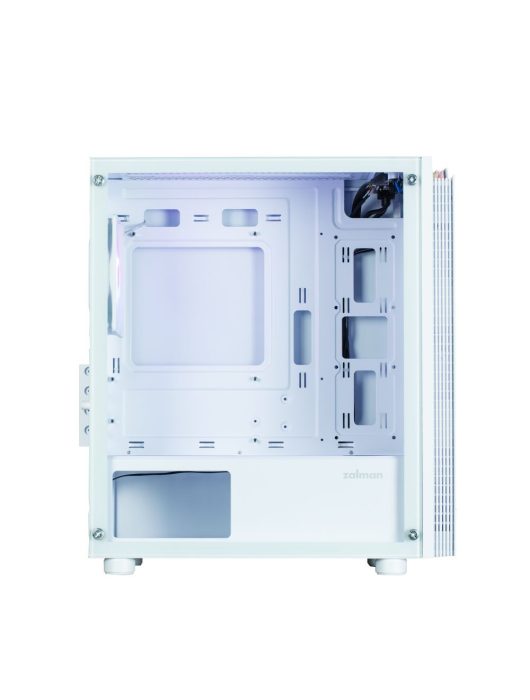 Zalman T4 Plus RGB Tempered Glass White