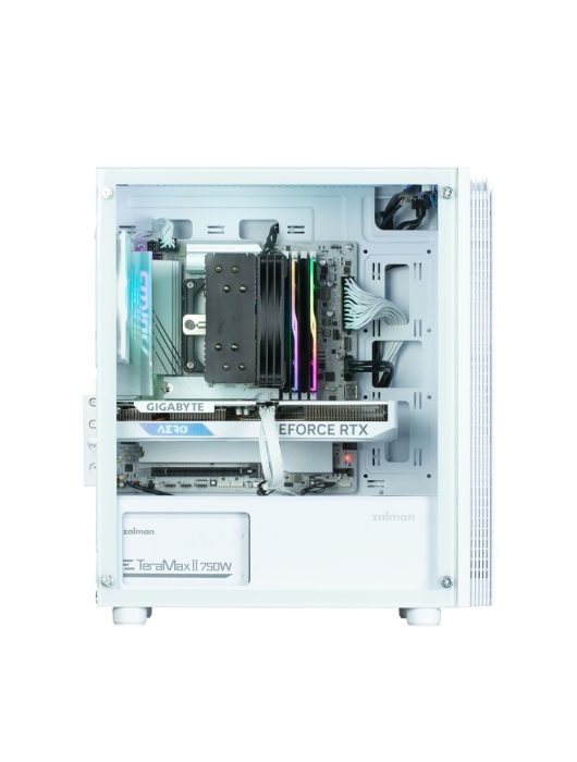 Zalman T4 Plus RGB Tempered Glass White