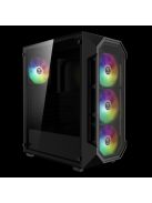 Gamdias Aura GC1 Elite ARGB Tempered Glass Black