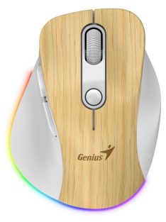 Genius Ergo 9000S Pro Wireless Bluetooth Mouse Pine Wood