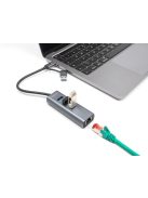 DeLock 3Port USB 5 Gbps Hub + Gigabit LAN with USB Type-C or USB Type-A connector in metal case