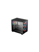 DeepCool CG530 F4 Tempered Glass Black