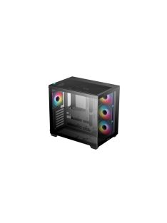 DeepCool CG530 F4 Tempered Glass Black