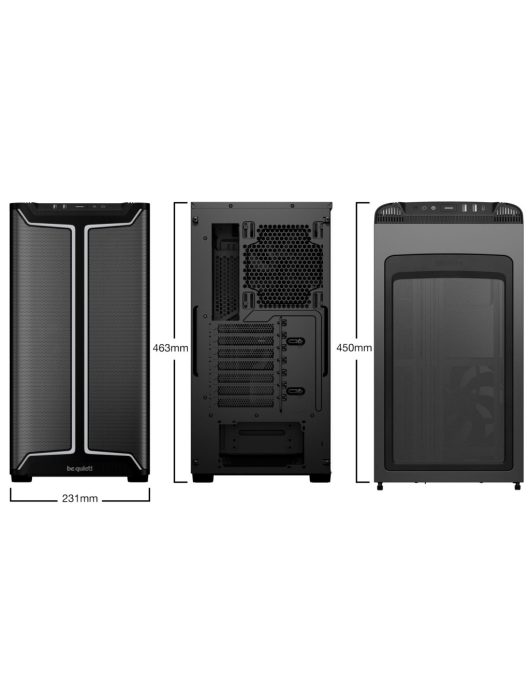 Be quiet! Pure Base 501 DX Tempered Glass Black
