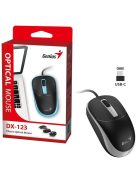 Genius DX-123 Wired Mouse Black/Grey USB-C